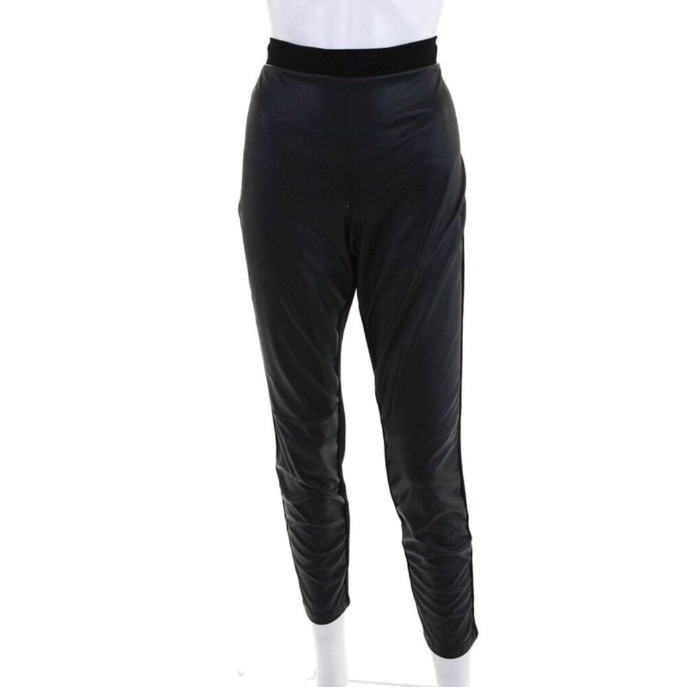 Slate & Willow Womens Faux Leather Leggings Black Size Extra Large 10509984